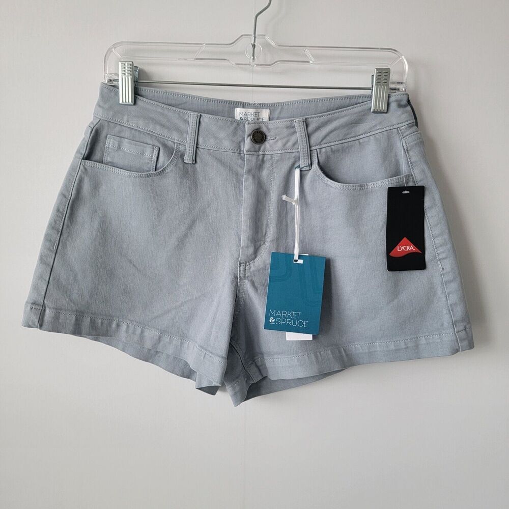 MARKET & SPRUCE stich fix womens Dylan High Rise Garment Dye Short size 2 Casual